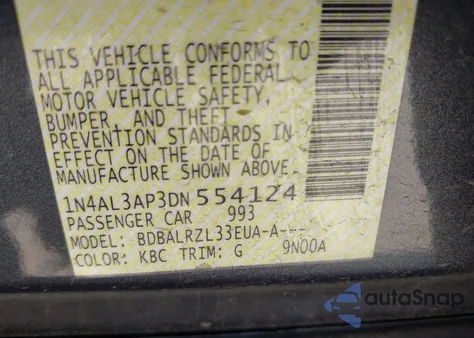 2013 Nissan Altima 2.5 S from USA, damaged, VIN 1N4AL3AP3DN554124